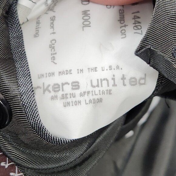 Hickey Freeman Jacket Mens 42 Regular Gray Worsted Wool Union Made Blazer Suit - Picture 14 of 16